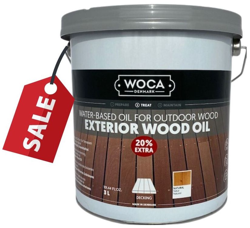 WOCA Exterior Wood Oil *AKTION* 3.0l | Aussenholz Öl – RIKO Holzpflege